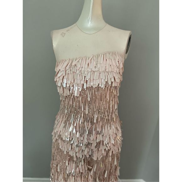 GEORGES HOBEIKA Beaded Tulle Illusion Dress - Picture 6 of 12